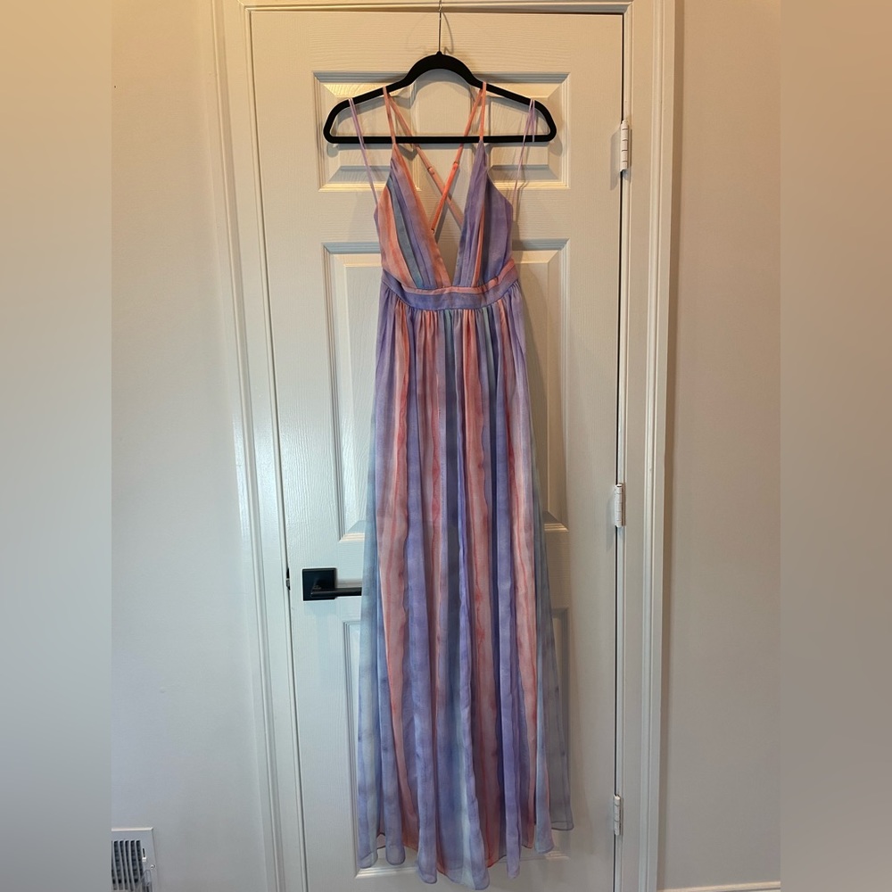 Beautiful watercolor maxi gown